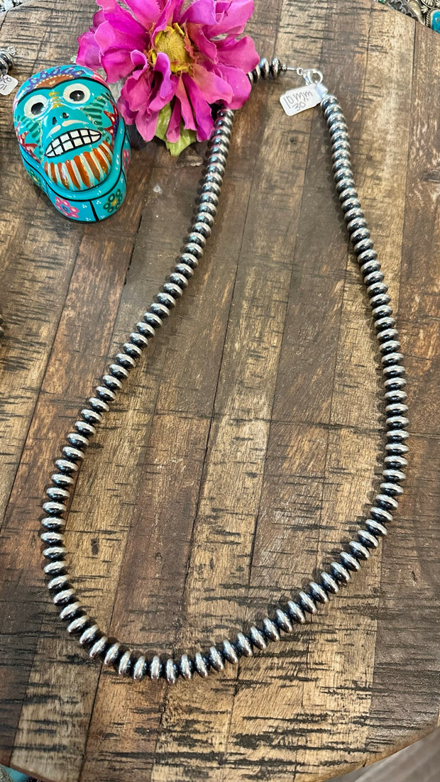 10mm 30" Rondelle "Navajo Style" Pearls