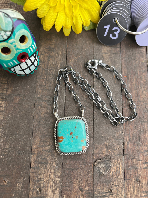 Kingman Square Necklace