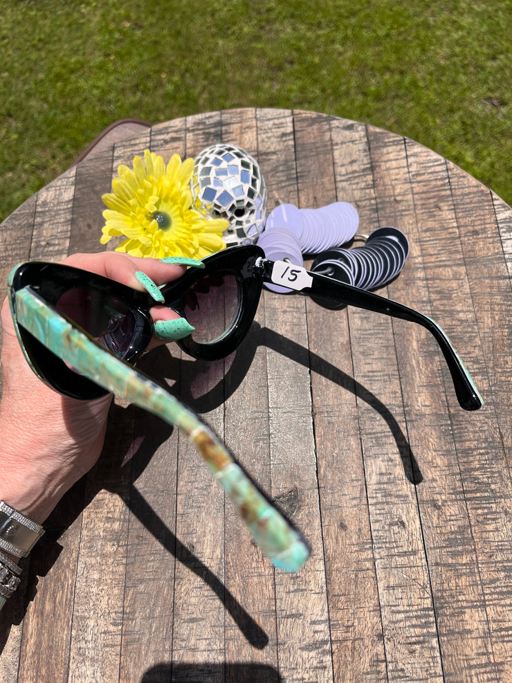 Handmade Kingman Inlay Sunglasses #15