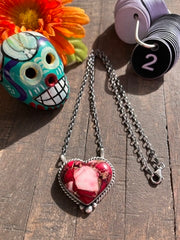 Dahlia Rose Heart Necklace 1-10