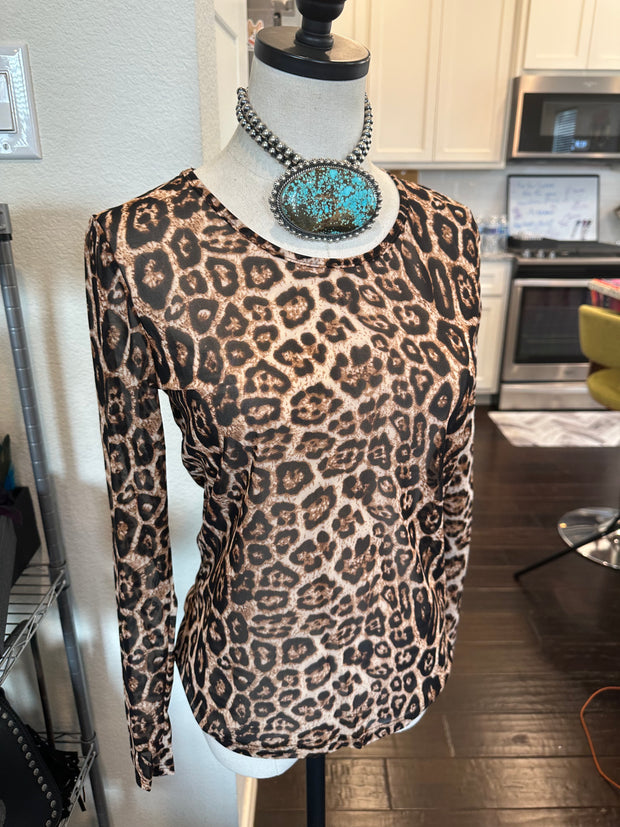 Cheetah Mesh Shirt