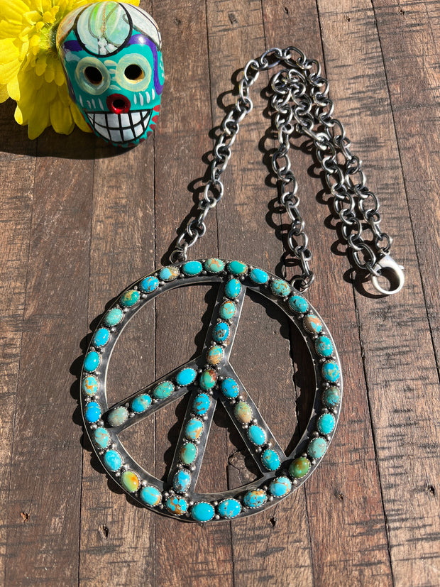 The HCC Kingman Peace Sign Necklace B