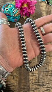 12mm 18" Rondelle "Navajo Style" Pearls