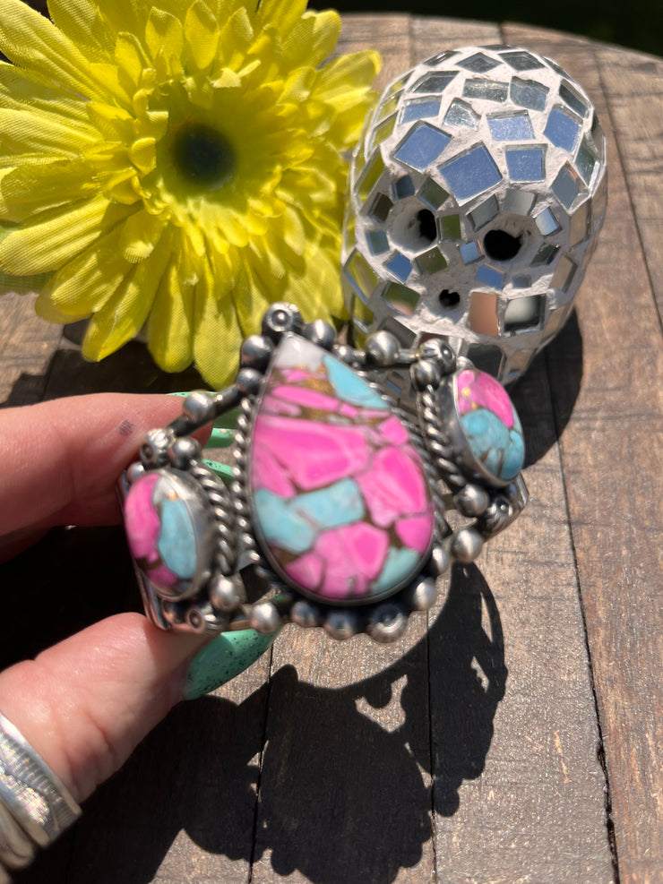 3 Stone Cotton Candy Kingman Cuff A-D