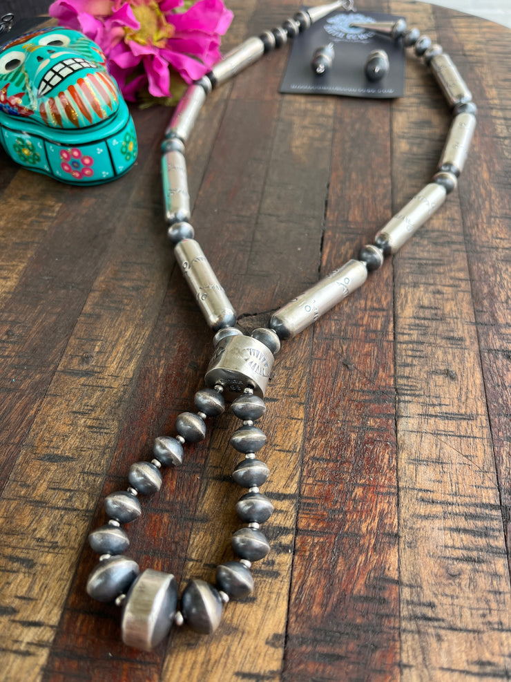 24" Stamped Jacla Navajo Pearl Set