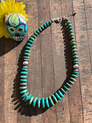 Kingman Disc Bead Necklace