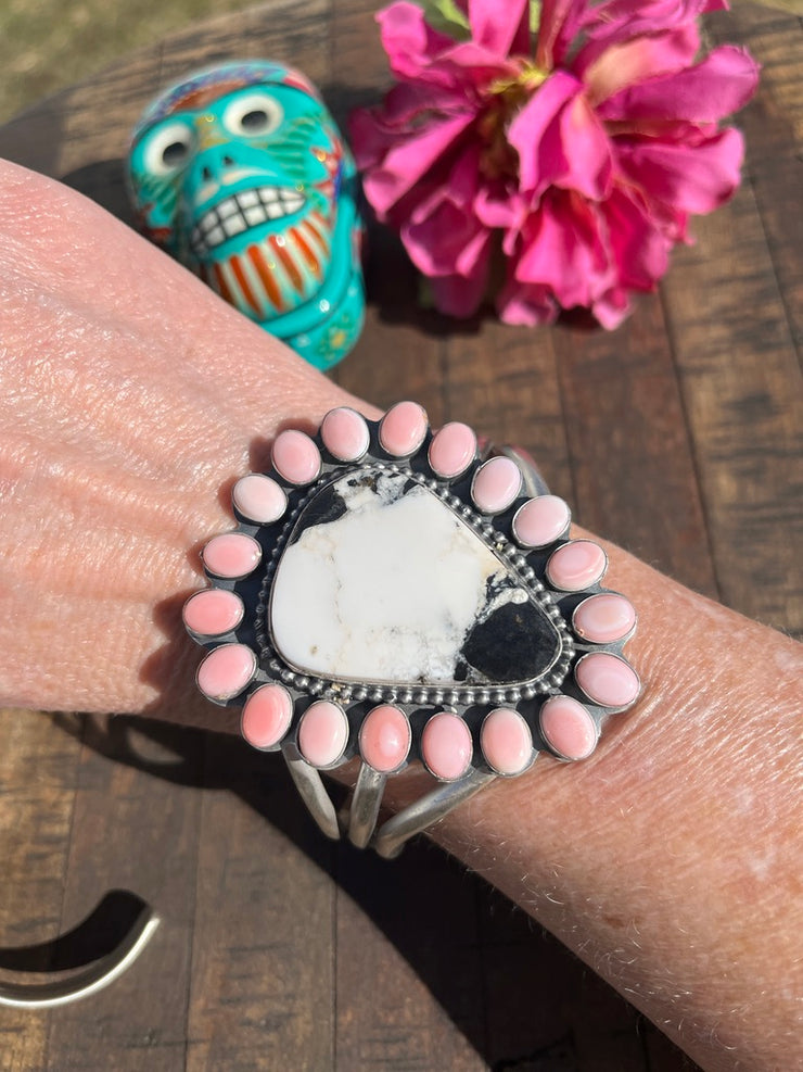 White Buffalo and "Cotton Candy" Cuff