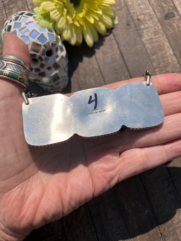 3 Stone Square Necklace #1-9