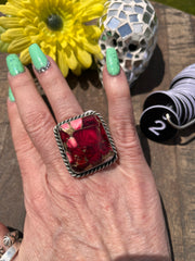 Dahlia Rose Square Rings 1-3