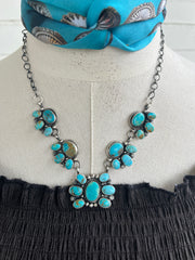 5 Stone Half Cluster Necklace #3