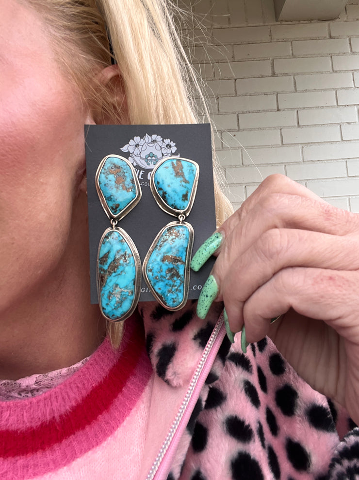 Clip On 2 Stone Morenci Earrings