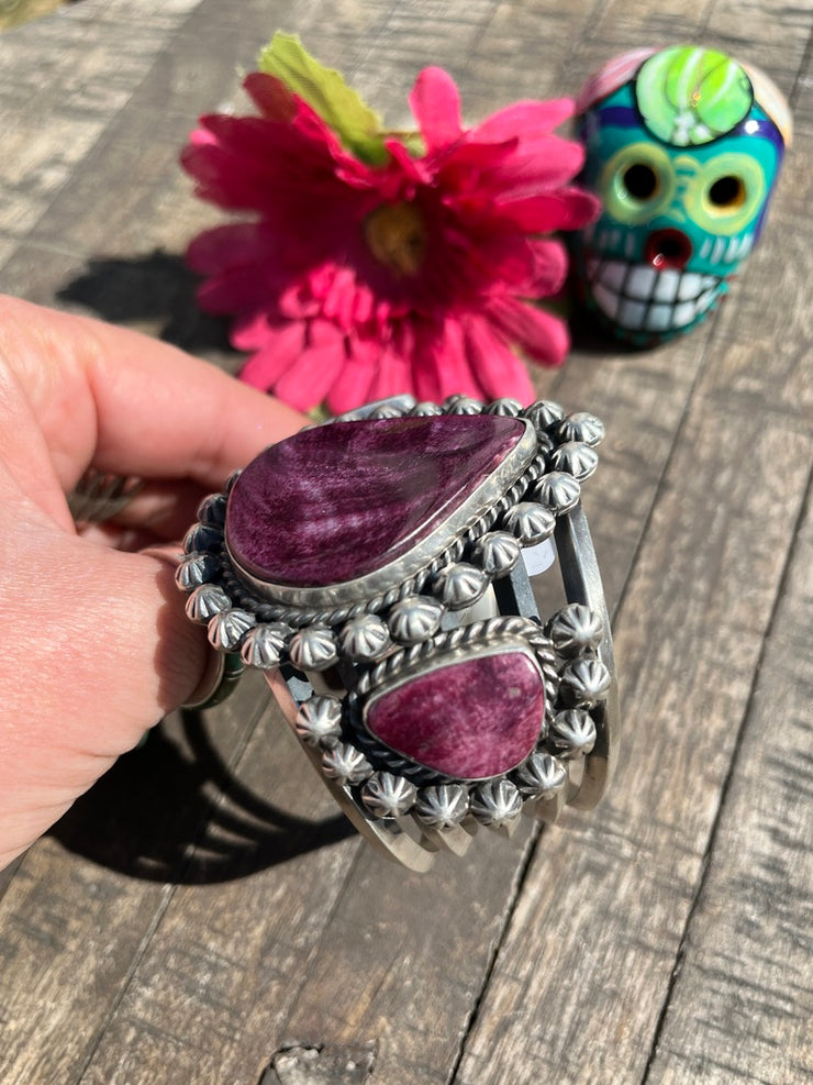 3 Stone Purple Spiny Cuff