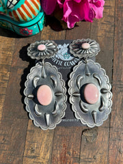 "Cotton Candy" Concho Earrings C