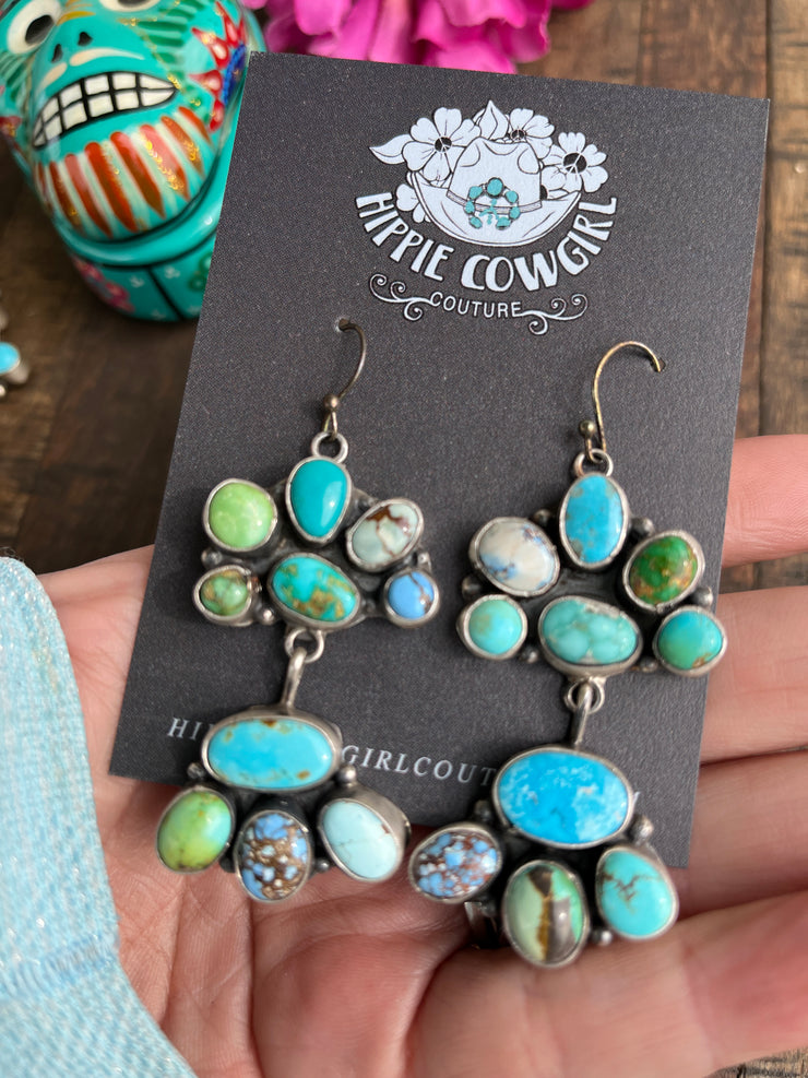 Mixed Mines Dangle Earrings