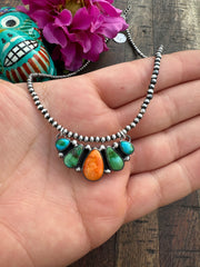 Multi Color Pearl Necklace #2