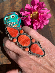 Red Spiny Ring sz 7.5