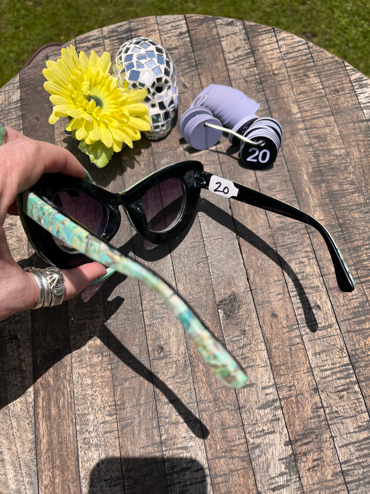 Handmade Kingman Inlay Sunglasses #20