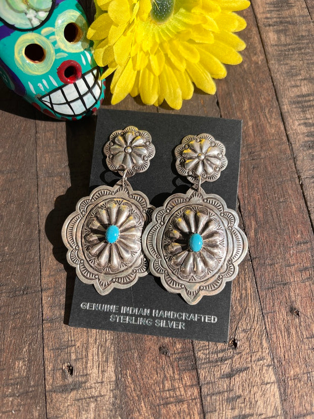 Kingman Concho Earrings- B