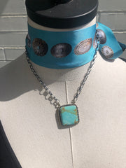 Square #8 Turquoise Necklace #2