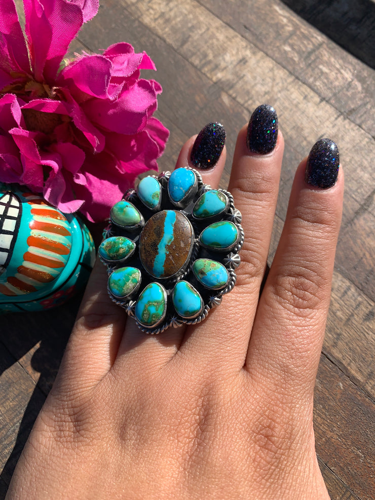 Adjustable Ribbon and Sonoran Cluster Ring #2