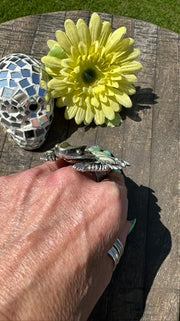 Variscite Horned Frog Ring