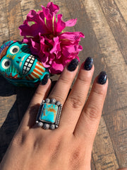 Single Stone Kingman Turquoise Ring Size 9.5 #2