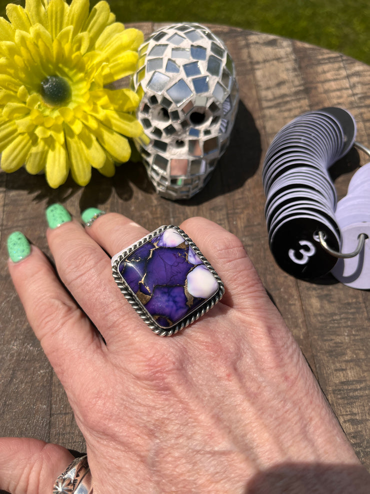 Lavender Dahlia Square Rings 1-4