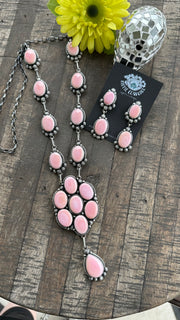 Cotton Candy Lariat Necklace Set