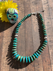 Kingman Disc Bead Necklace