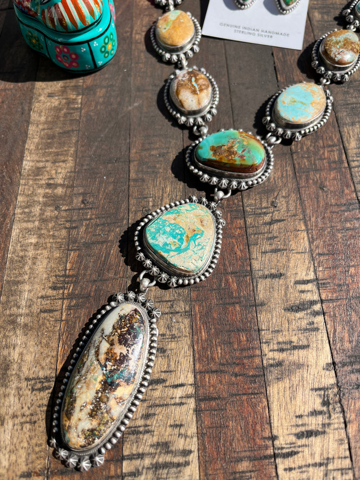 Royston Turquoise Lariat Set