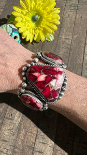 Dahlia Rose 3 Stone Cuff