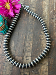 16mm 24" Rondelle "Navajo Style" Pearls