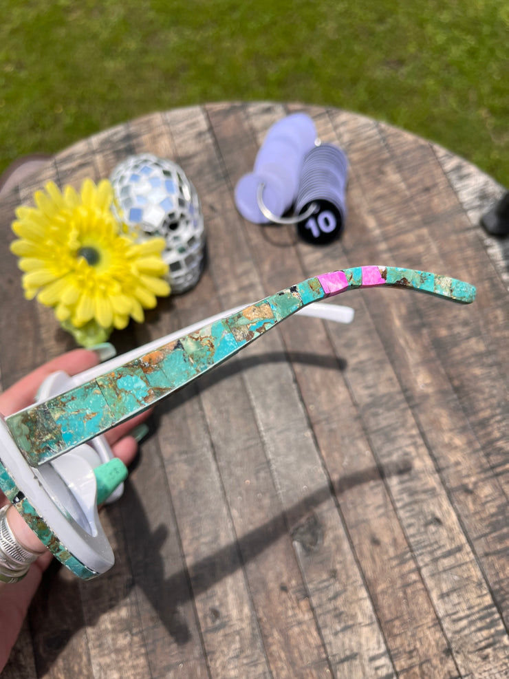 Handmade Kingman Inlay Sunglasses #10