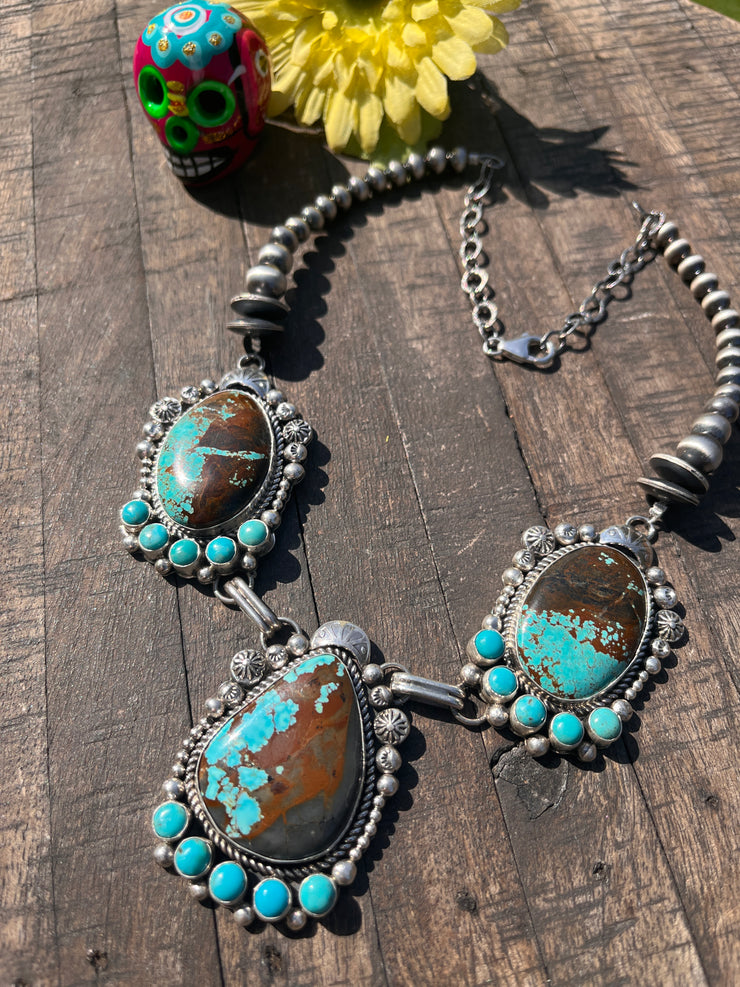 #8 Turquoise Pearl Necklace