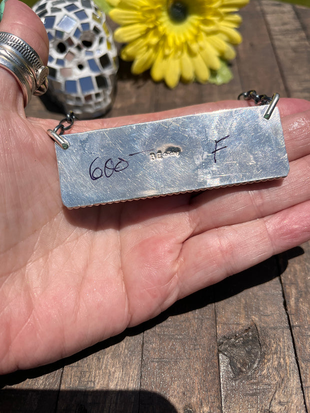 XL Cotton Candy Kingman Bar Necklace A-H