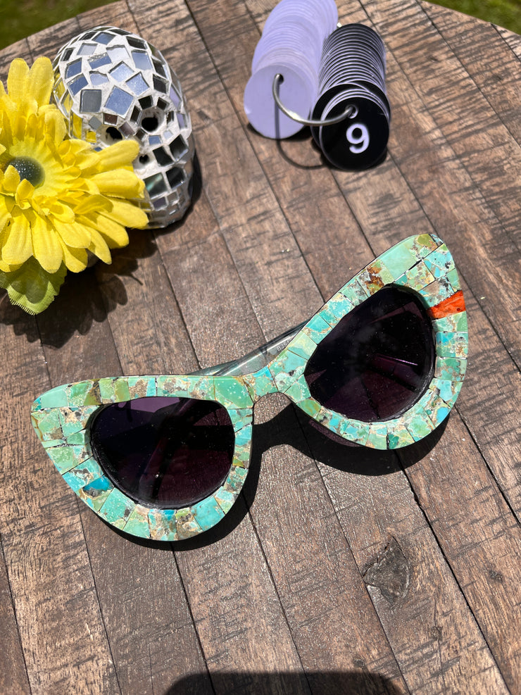 Handmade Kingman Inlay Sunglasses #9