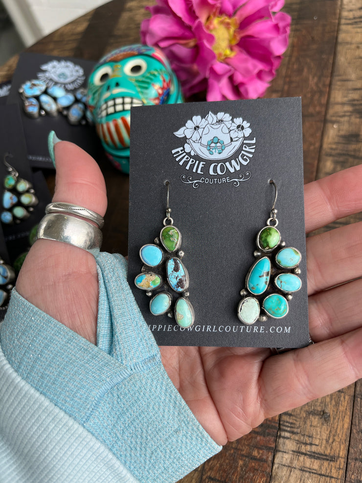 Mixed Mines Dangle Earrings