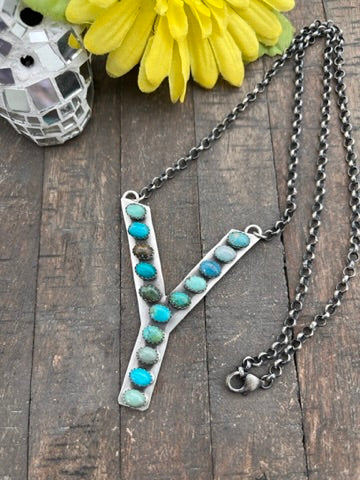Custom Letter Y Necklace