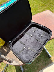 Turquoise Acid Wash Jewelry Case