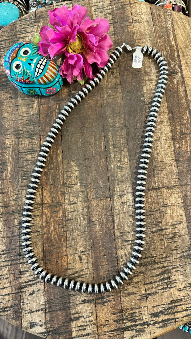12mm 30" Rondelle "Navajo Style" Pearls