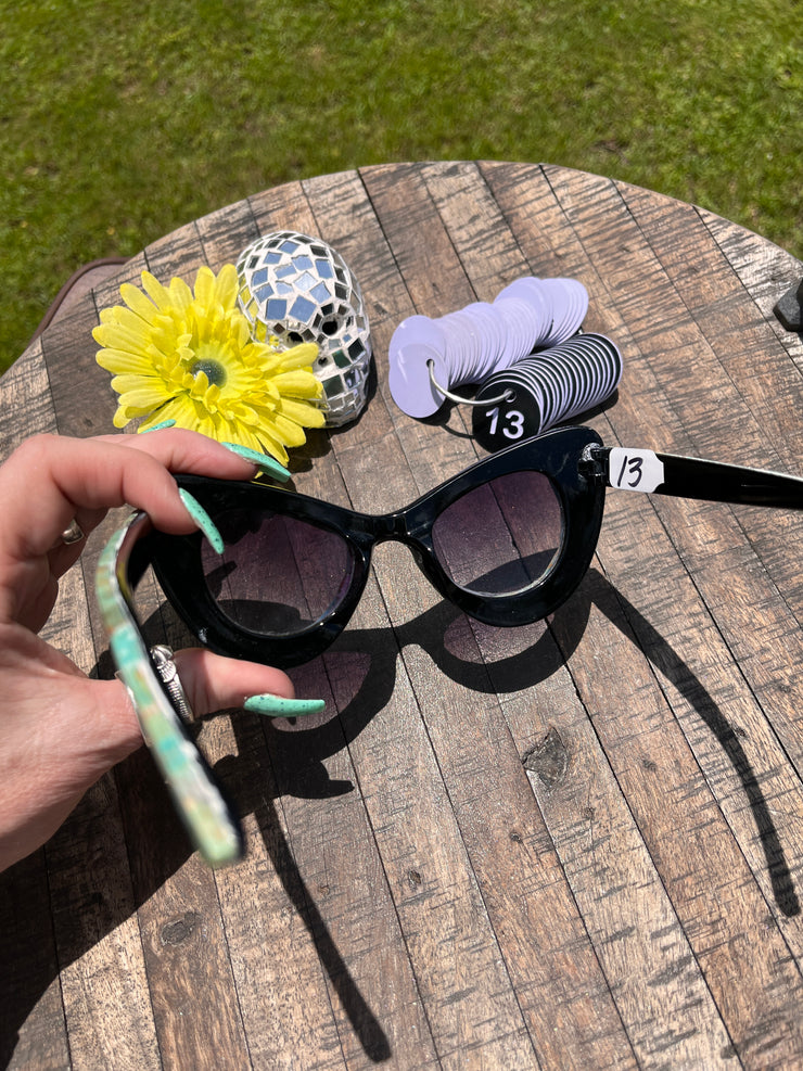 Handmade Kingman Inlay Sunglasses #13