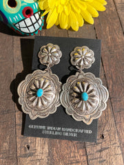 Kingman Concho Earrings- B