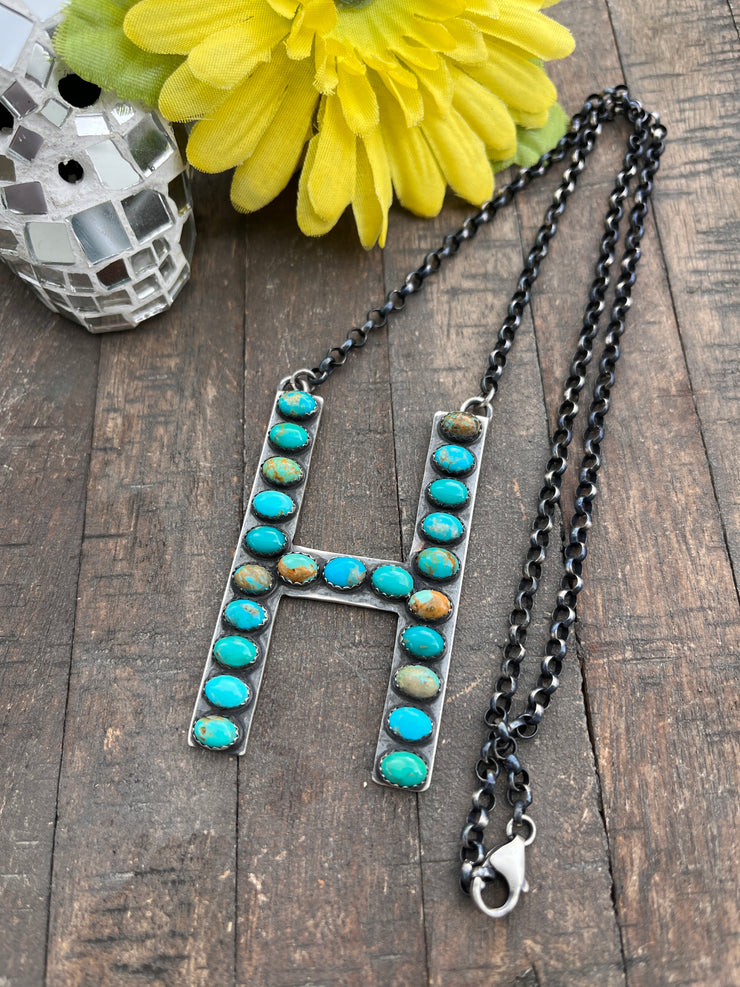 Custom Letter H Necklace