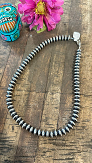10mm 20" Rondelle "Navajo Style" Pearls
