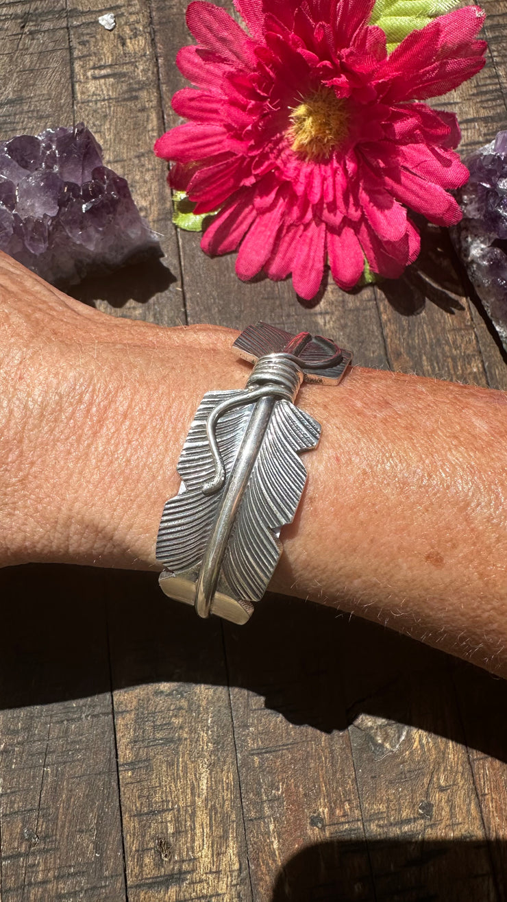 Sterling Feather Cuff #3