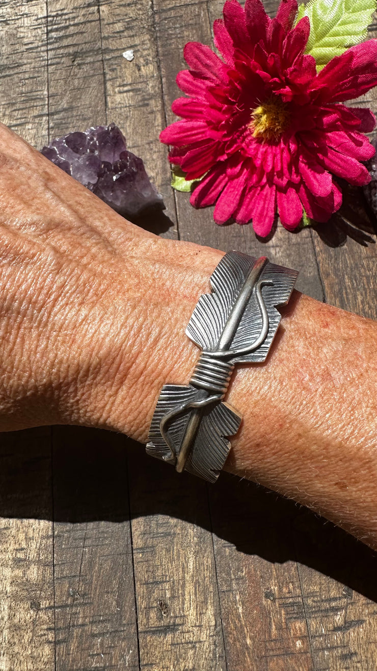 Sterling Feather Cuff #2