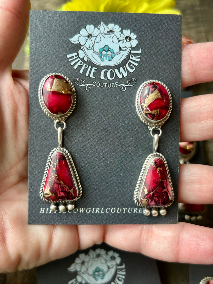 Dahlia Rose Dangle Earrings #1-5