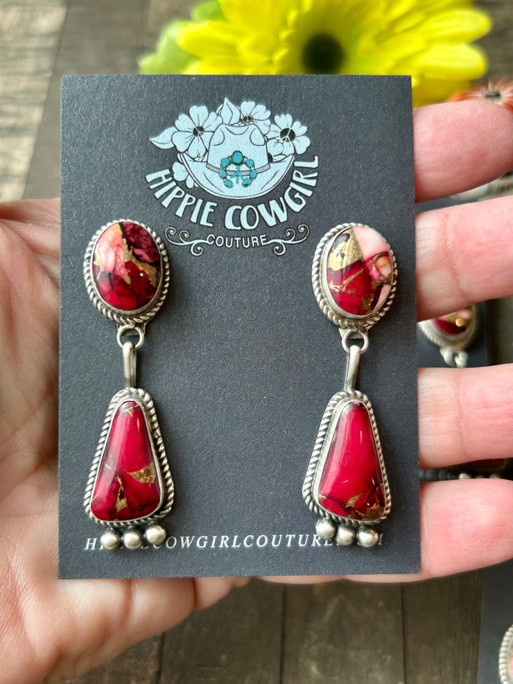 Dahlia Rose Dangle Earrings #1-5