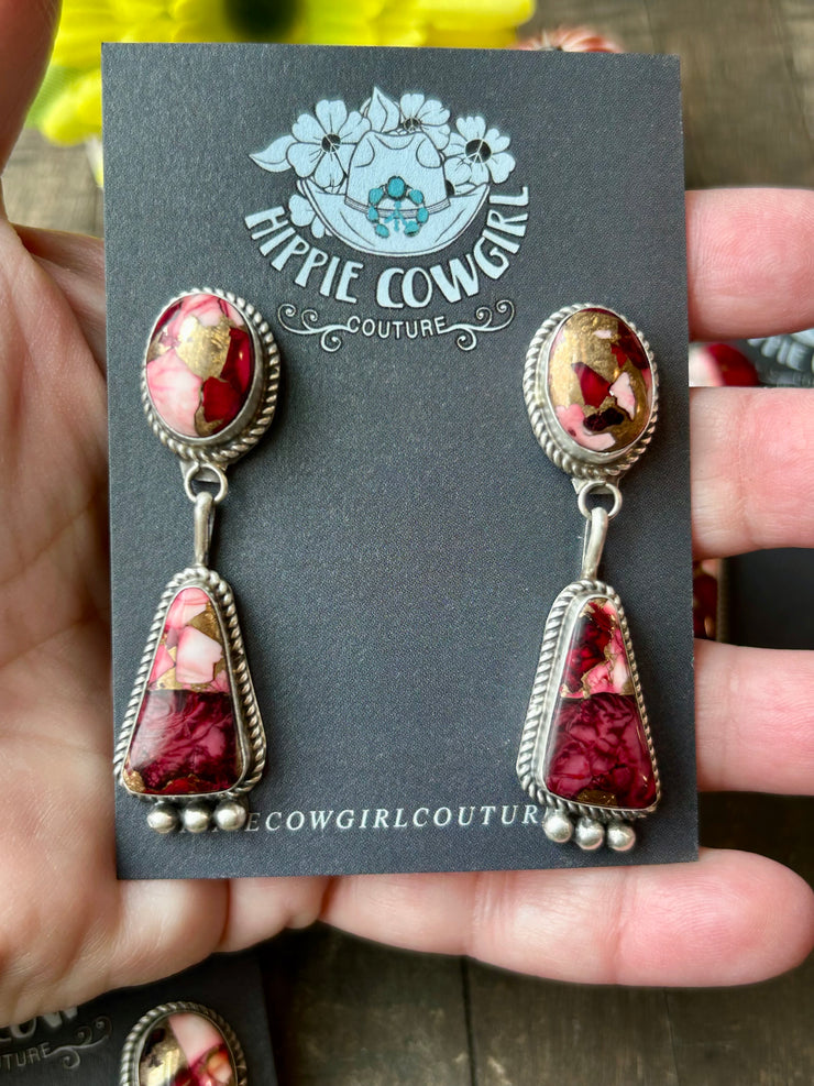 Dahlia Rose Dangle Earrings #1-5