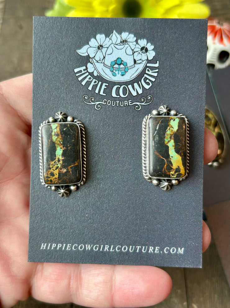 Blackjack Stud Earrings